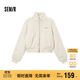 森馬（Semir）外套女短款顯高小個(gè)子溫柔氣質(zhì)2024冬季立領(lǐng)毛絨夾克109724108006