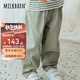 Milkbarn兒童長(cháng)褲 1-6歲男女童寬松休閑褲寶寶春秋外穿運動(dòng)褲子 淺灰綠 120 cm