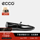愛(ài)步（ECCO）芭蕾舞鞋女 25年新款百搭方頭淺口單鞋瑪麗珍女鞋 舞悅234343 黑色23434301001 37