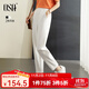 歐莎（OSA）九分休閑褲女夏季薄款小個(gè)子松緊腰顯瘦錐形運動(dòng)褲 白色 S