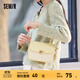 森馬（Semir）包包小方包女送禮2024新款溫柔甜甜圈單肩包甜美清新斜挎包女 奶黃30101 均碼