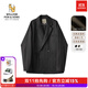 William fox&sons威廉?？怂狗瞒淦そq小西服男輕商務(wù)復古寬松易打理便西休閑西裝男 黑色（雙排扣） L /50