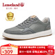 楓葉（leaveland）男鞋秋冬新品英倫風(fēng)時(shí)尚透氣休閑板鞋男戶(hù)外防滑軟底休閑皮鞋子男 灰色（皮鞋碼） 40