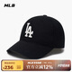 MLB帽子男女軟頂棒球帽虞書(shū)欣明星同款運動(dòng)鴨舌帽3ACP6601N-07BKS-F