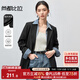 尚都比拉2025年春秋新款休閑氣質(zhì)西裝外套女職業(yè)通勤面試小西服 黑色 XL
