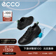 愛(ài)步（ECCO）男鞋休閑鞋 復古老爹鞋男士運動(dòng)鞋厚底舒適跑步鞋 靈動(dòng)525274 HL 黑色52527452562 41