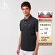 哈吉斯（HAZZYS）男裝 25夏上衣多色短袖POLO衫ASTZE0CBX71 深灰色CC XL（180/100A