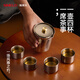SIMELO純鈦快客杯一壺四杯戶(hù)外旅行商務(wù)便攜功夫茶具套裝雙層隔熱茶杯 一壺四杯套裝