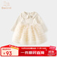 班喜迪女童連衣裙秋裝寶寶公主裙周歲禮服嬰兒裙子春秋季兒童網(wǎng)紗蓬蓬裙