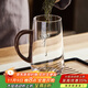 憶壺茶 玻璃杯大容量水杯帶把綠茶杯玻璃高顏值泡茶杯子 【致愿綠茶杯】透明-450ml