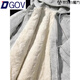 DGOV羊羔毛絨衛(wèi)衣女秋季款2025連帽寬松開衫外套加絨加厚美式高端 白灰色 棉面羊羔絨內里zt L 100-120斤