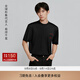 EMPORIO ARMANI/阿瑪尼官方旗艦【易烊千璽同款】男士萊賽爾棉短袖正肩T恤秋季 【萊賽爾棉】黑色-UC001 S (推薦：120-135斤)