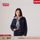 Levi's李維斯女士美式懷舊復古巴恩風(fēng)時(shí)尚深藍顯瘦牛仔夾克外套 深牛仔色 M