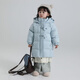 郝叔童品【90白鴨絨】冬裝新款韓版兒童三防服時(shí)尚羽絨服衣服外套童裝 藍色 130 64(充絨量149g)