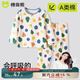 棉奇熊兒童睡衣女童2025新款春秋純棉內衣家居服套裝寶寶男童秋天空調服 涂鴉水果 【170克純棉 輕薄透氣吸濕排汗】 100 CM