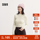 森馬（Semir）毛衣女冬季舒適緊身半高領(lǐng)正肩純色羊毛衫氣質(zhì)百搭顯瘦打底衫 奶白10501 M