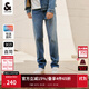 杰克·瓊斯（JACK&JONES）男裝四季恒溫彈力柔軟舒適903直筒牛仔褲男潮流百搭褲子品牌男褲 086中藍牛仔-1 寬松直筒，卡碼拍小 30 170 W30/L30