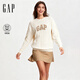 GAP女裝春款毛絨logo圓領(lǐng)針織衫上衣793614 象牙白 M (165/88A)亞洲尺碼