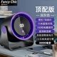 FANCYCHIC小風(fēng)扇桌面電風(fēng)扇100檔辦公室宿舍壁掛式風(fēng)扇超長(cháng)續航USB充電風(fēng)扇 灰紫色【臺掛兩用+顯示屏】送質(zhì)保+充電線(xiàn) 插兩用【30000】百檔調節+颶風(fēng)超長(cháng)續航