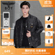 BOY LONDON【迷幻搖滾】秋季男女同款滿(mǎn)印金標夾克襯衫外套N23901 黑色 M
