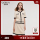 歌莉婭小香風(fēng)套裝女2025新款巨好看高級感兩件套裙1E4LAA0E0 71W杏色 M
