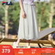 FILA 斐樂官方女士梭織裙2025夏季新款時(shí)尚休閑舒適半身裙一步裙 大地灰-GY M 165/66A/M