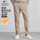 七匹狼休閑褲男夏季純色通勤商務(wù)時(shí)尚高端直筒褲寬松男款長(cháng)褲男式褲裝 701(卡其)-面料新升級 32