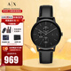 阿瑪尼（ARMANI EXCHANGE）阿瑪尼手表男士 黑武士時(shí)尚休閑腕表 生日七夕情人節禮物送男友 低調黑武士AX2719