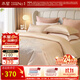 水星家紡四件套 60支新疆長(zhǎng)絨棉純棉貢緞高級(jí)輕奢四件套 家用床單被套枕套 花影絲沁【高奢刺繡|禮盒裝】 1.8m床 床單款 （被套220*240cm）