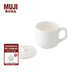無(wú)印良品（MUJI） 骨瓷 馬克杯 水杯杯子 茶杯 帶蓋 230ml