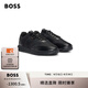 BOSS博斯【禮物】男士凸紋外底運動(dòng)休閑鞋 005-黑色 40