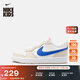 耐克（NIKE）官方NIKE COURT BOROUGH LOW 2 耐克酷菠蘿大童運動(dòng)鞋 HQ1189 141帆白/游戲寶藍/白/淺土褐/峽谷綠/小徑紅 36