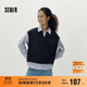 森馬（Semir）[商場(chǎng)同款]長(cháng)袖襯衫女格子襯衣抽繩背心2025秋兩件套101525105014
