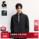 杰克·瓊斯（JACK&JONES）男裝25年秋冬季軟殼外套男士立領(lǐng)防潑水戶(hù)外加絨保暖休閑夾克外套 E43純黑色 M （175）