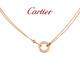 卡地亞（Cartier ）LOVE系列 18K玫瑰金色單環(huán)鑲嵌鉆石項鏈 B7224509節日生日禮物