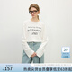 范思藍恩萊賽爾亞麻字母印花寬松T恤2025春新款圓領(lǐng)長(cháng)袖上衣1221 白色 M