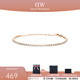丹尼爾惠靈頓（DanielWellington）dw手鏈女 星光網(wǎng)球手鏈 生日禮物送女友送老婆送愛(ài)人 玫瑰金色 DW00400387