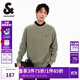 杰克·瓊斯（JACK&JONES）秋季新款男裝潮流毛衣oversized刺繡上衣毛衫舒適百搭純色針織衫 E06 淺橄欖綠 M 175