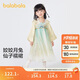 巴拉巴拉漢服女童連衣裙2024秋裝童裝兒童國風(fēng)小童長(cháng)袖襦裙潮208324111005