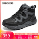 斯凱奇（Skechers）靴子男鞋2025新款秋冬季厚底增高高幫靴軟底休閑工裝靴211317