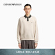 EMPORIO ARMANI/阿瑪尼官方旗艦新款男士Polo領(lǐng)刺繡商務(wù)套頭針織綿羊毛衣秋季 M1169-橡木色/棕色 M  (推薦：135-150斤)