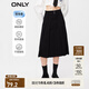 ONLY時(shí)尚百搭高腰牛仔百褶中長(cháng)款半身裙女|123337008 J19 黑牛仔 XS 155/60AR