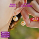 蔻詩(shī)哲 COASZE玄學(xué)小貓爪菩提耳釘貓咪耳環(huán)純銀旺財耳夾可愛(ài)耳飾生日禮物送老婆 小貓爪耳墜