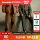 Naturehike挪客褶皺工裝長(cháng)褲 男女同款戶(hù)外露營(yíng)大口袋直筒褲寬松露營(yíng)單件 軍綠色 XL