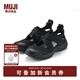 無(wú)印良品（MUJI）男女通用 運動(dòng)涼鞋（男士/女士）無(wú)性別 忍者鞋 厚底 EKB12A4S 黑色 250mm  /M/40碼(2.0)