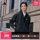 adidas休閑舒適寬松加絨連帽夾克外套男女秋冬阿迪達斯官方輕運動(dòng) 黑色   XL