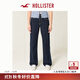 HOLLISTER25秋冬新款baggy風(fēng)美式辣妹高腰牛仔褲女裝355-5562 深色水洗 26 150/66A 2短版