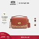 蔻馳（COACH）新款女士CASSIE 17號翻蓋單肩包斜挎包百搭早秋通勤女包 B4/棕黃色 焦糖色(新版）