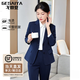 戈賽亞Gesaiya品牌小西裝女2025年春秋冬季長(cháng)袖職業(yè)裝套裝正式商務(wù)正裝 藏青西裝外套 M （90-100斤）