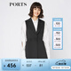 PORTS寶姿女裝 秋季新品百搭無袖中長(zhǎng)款風(fēng)衣SA9T010GFQ037 黑色 S (4)